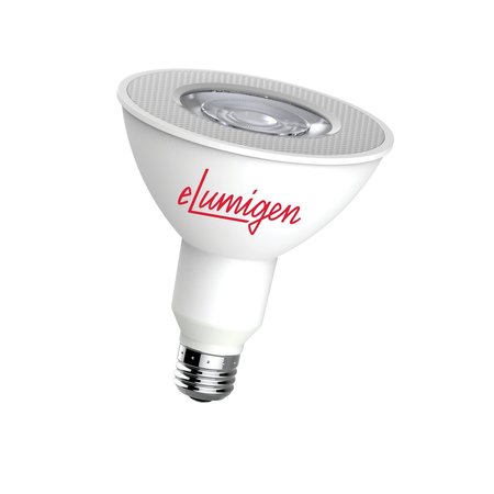 ELUMIGEN 16.5W PAR38 Rough Service Lamp, 1500 Lumens, 120V, 4000K, 40°, 100W Equivalent P38L1500C40W40-1B